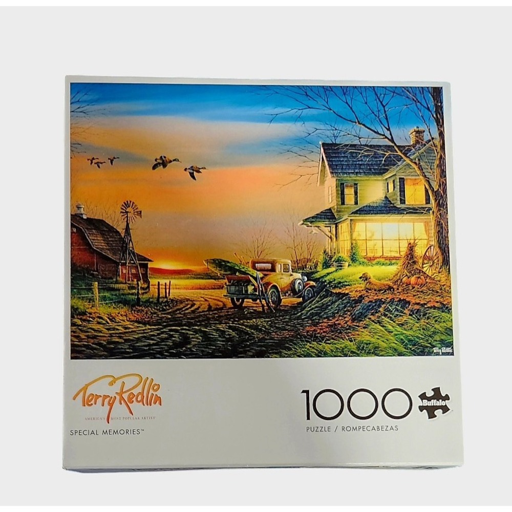 Terry Redlin Special Memories 1000 Piece Jigsaw Puzzle Farm Fields Farmhouse Car